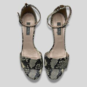 SJP by Sarah Jessica Parker 'Skyler' Snake Embossed Sandal Size 40